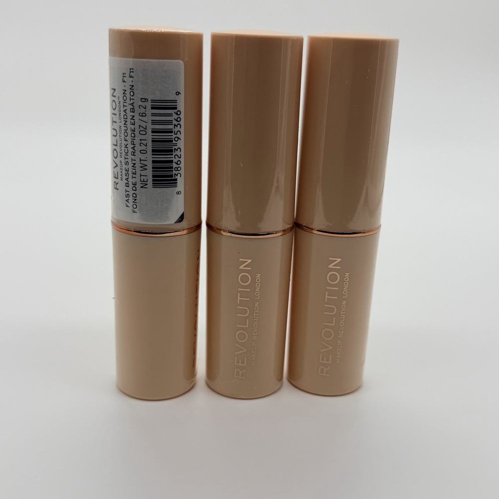 Revolution Fast Base Stick Foundation F11 – 3 Pack – New